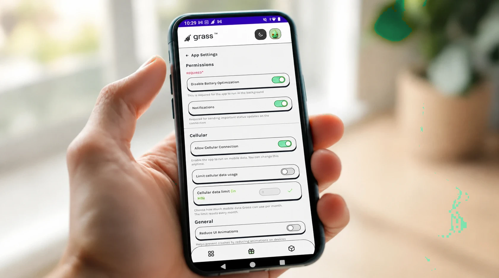 A person checking app permissions on a smartphone, illustrating how to verify what a background app can and cannot access on your device